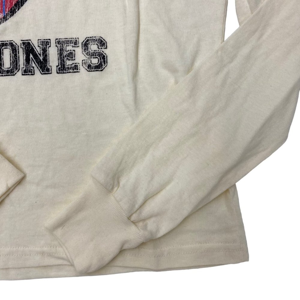 The Rolling Stones Women's Long Sleeve Graphic T-Shirt 72 Plaid Tongue Logo Tee - Picture 10 of 12